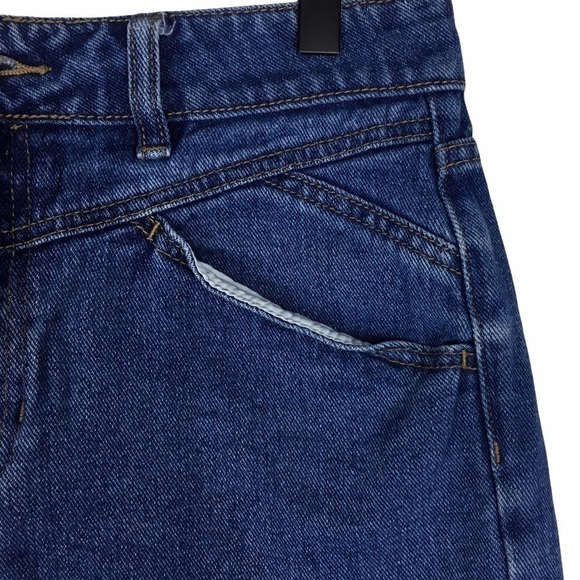 PACSUN Mom Short High Rise Waist Jean Denim Double Yoke Western Flair Size 28 - Picture 10 of 11